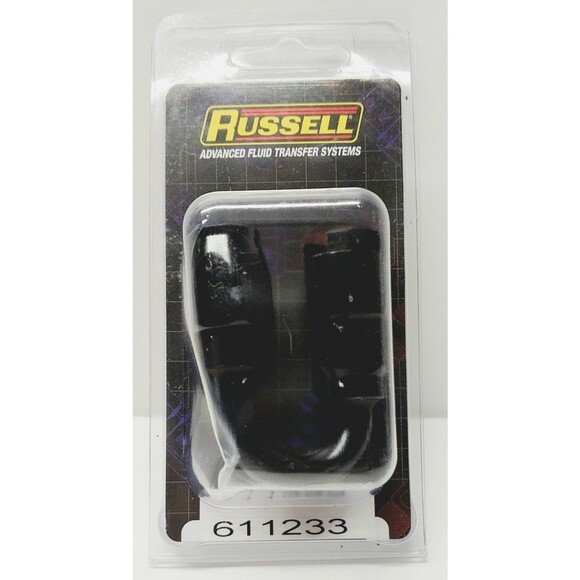 Russell 6AN 180 Degree Female SAE Quick-Disconnect x 3/8" Tube Size Black Finish - Picture 10 of 10